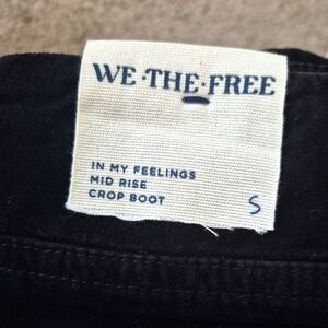 NWT Free People Black Corduroy Jeans